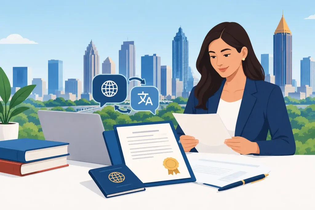 Traducciones certificadas cerca de mí en Atlanta